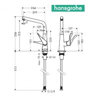 HANSGROHE METRIS COCINA